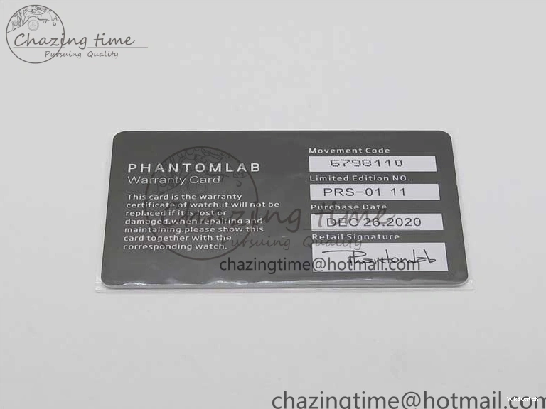 KZF Best Transparent on Phantomlab Rubber Edition VR3135 Dial Blue Light Strap White Submariner 0219